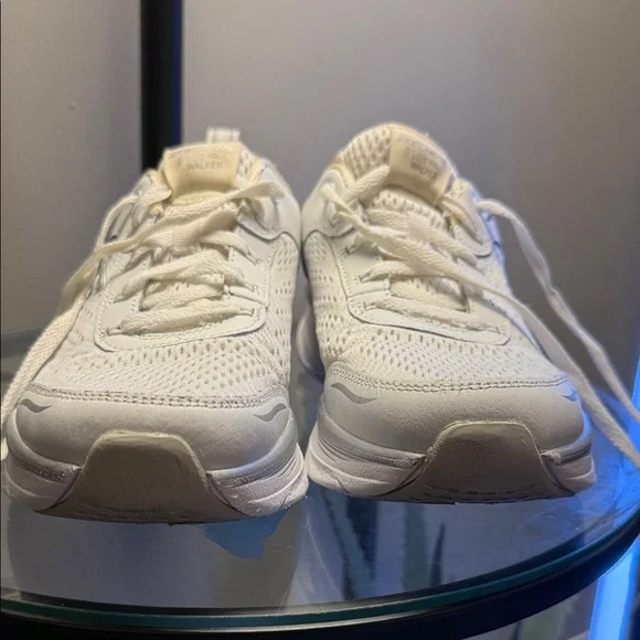 Skechers White and Cream Athletic Sneakers - Picture 6 of 6